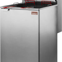 Julien - Rosko 60 lb Gas Floor Fryer, 160000 BTU, Natural- RO-FFG-160-N