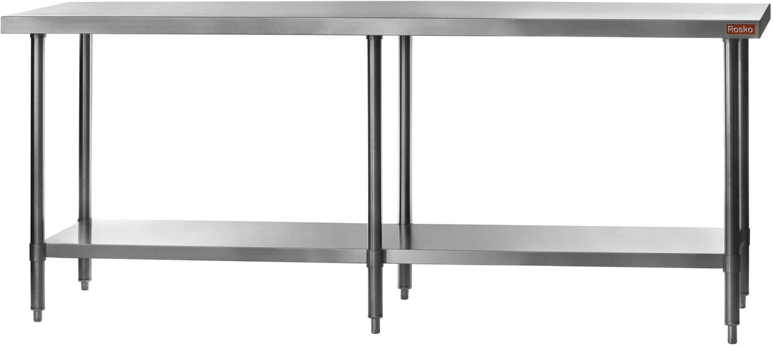 Julien - Rosko 84" x 30" Worktable, Stainless Steel - RO-WT-8430