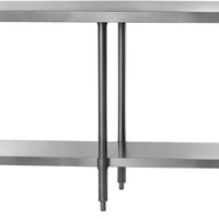 Julien - Rosko 96" x 24" Worktable, Stainless Steel - RO-WT-9624