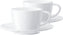 Jura - 2 PC White Cappuccino Cups & Saucers - 66501