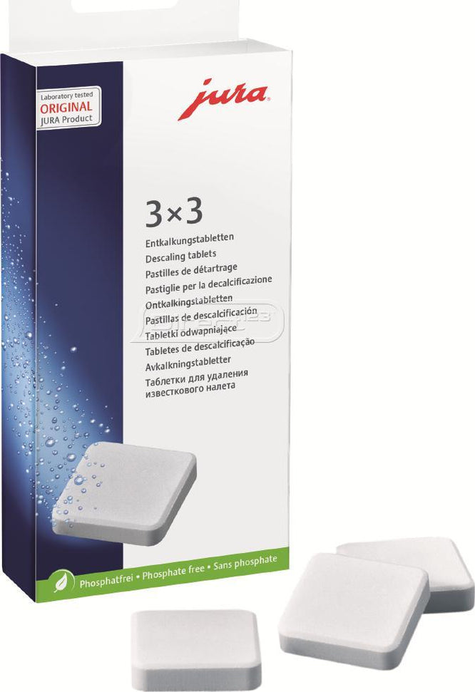Jura - 2-Phase Descaling Tablets, Pack of 9 Tablets - 61848
