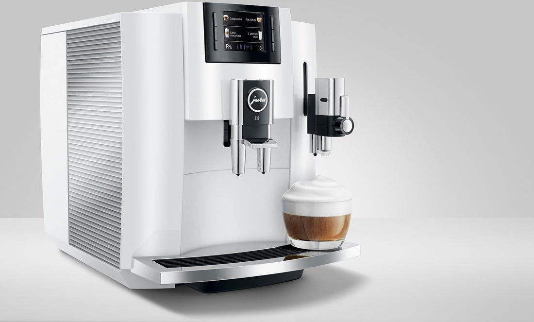 Jura - E8 Automatic Coffee Machine Piano White - 15683