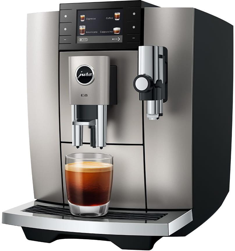 Jura - E8 NAD Automatic Coffee Machine Midnight Silver - 15722
