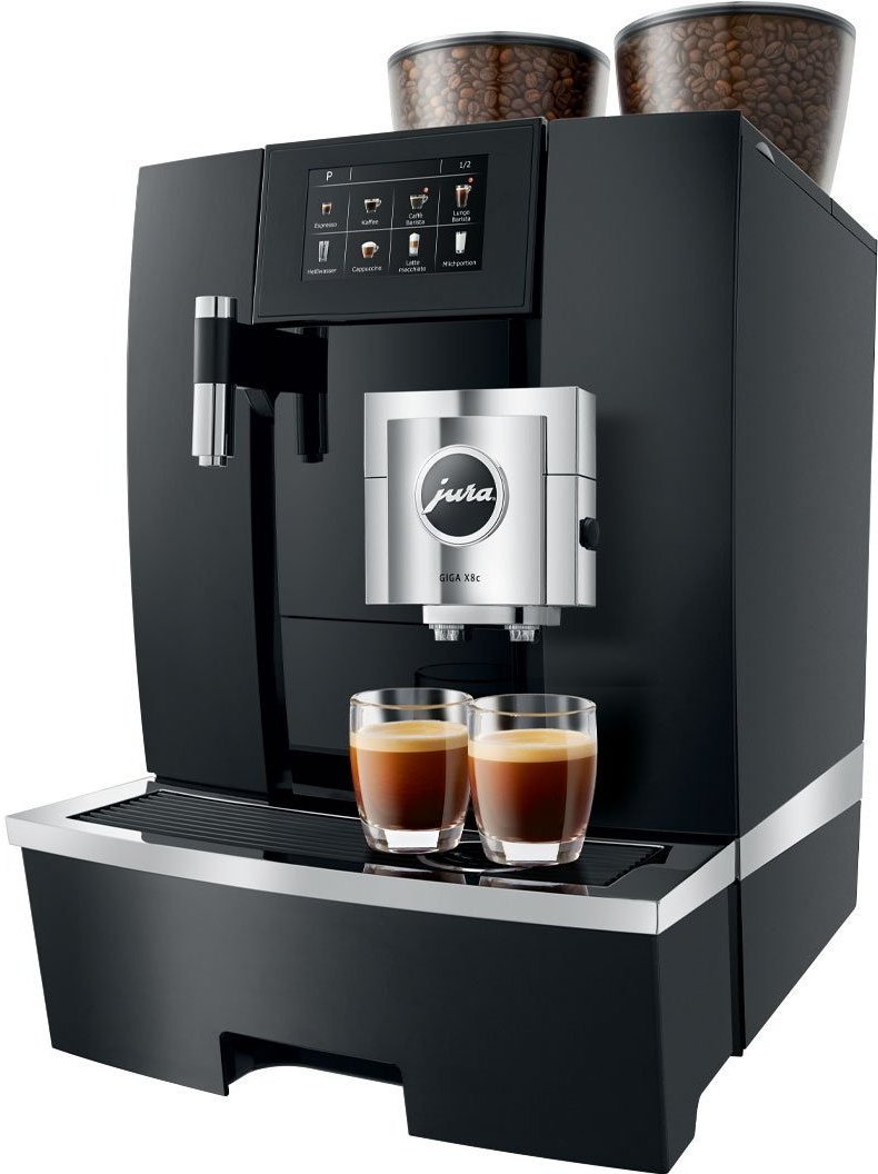Jura - GIGA X8 Professional G2 Aluminum Black Automatic Coffee Machine - 15392