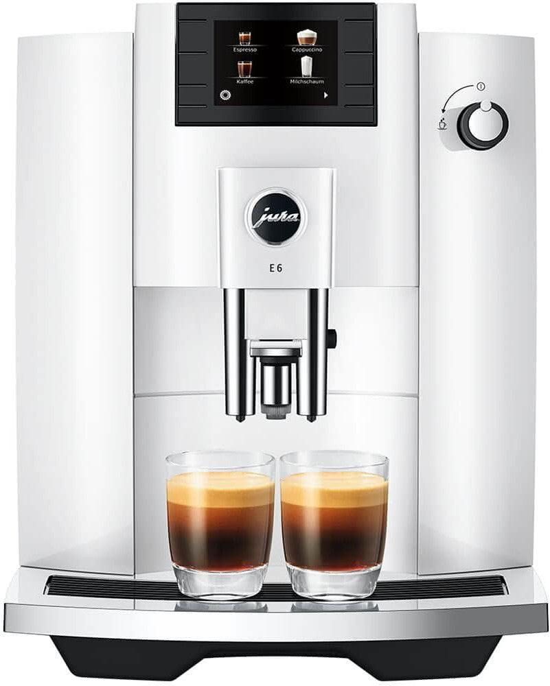 Jura - Impressa E6 Automatic Coffee Machine Piano White - 15559 - DISCONTINUED