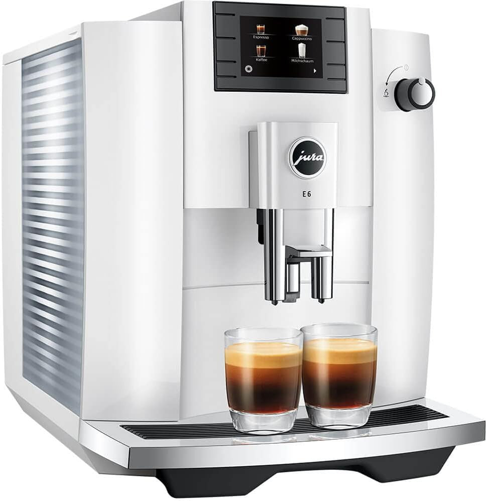 Jura - Impressa E6 Automatic Coffee Machine Piano White - 15559 - DISCONTINUED