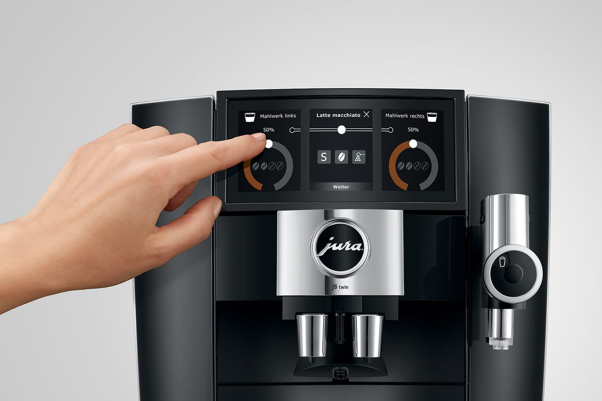 Jura - Impressa J8 Twin Automatic Coffee Machine Diamond Black - 15658 - DISCONTINUED