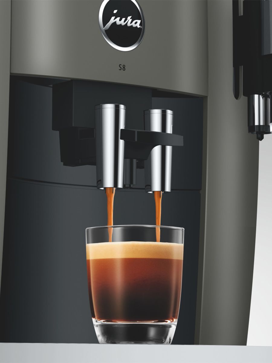 Jura - S8 Dark Inox Automatic Coffee Machine Black - 15755