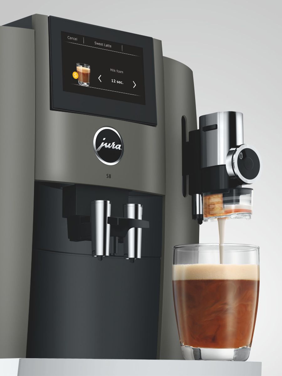 Jura - S8 Dark Inox Automatic Coffee Machine Black - 15755
