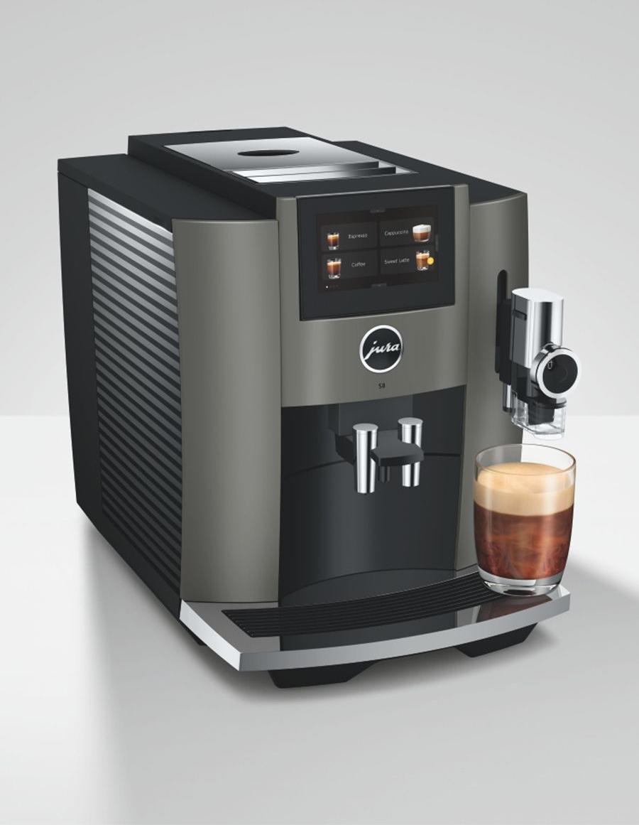 Jura - S8 Dark Inox Automatic Coffee Machine Black - 15755