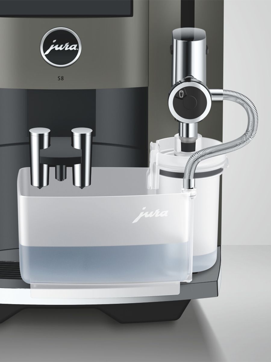 Jura - S8 Dark Inox Automatic Coffee Machine Black - 15755