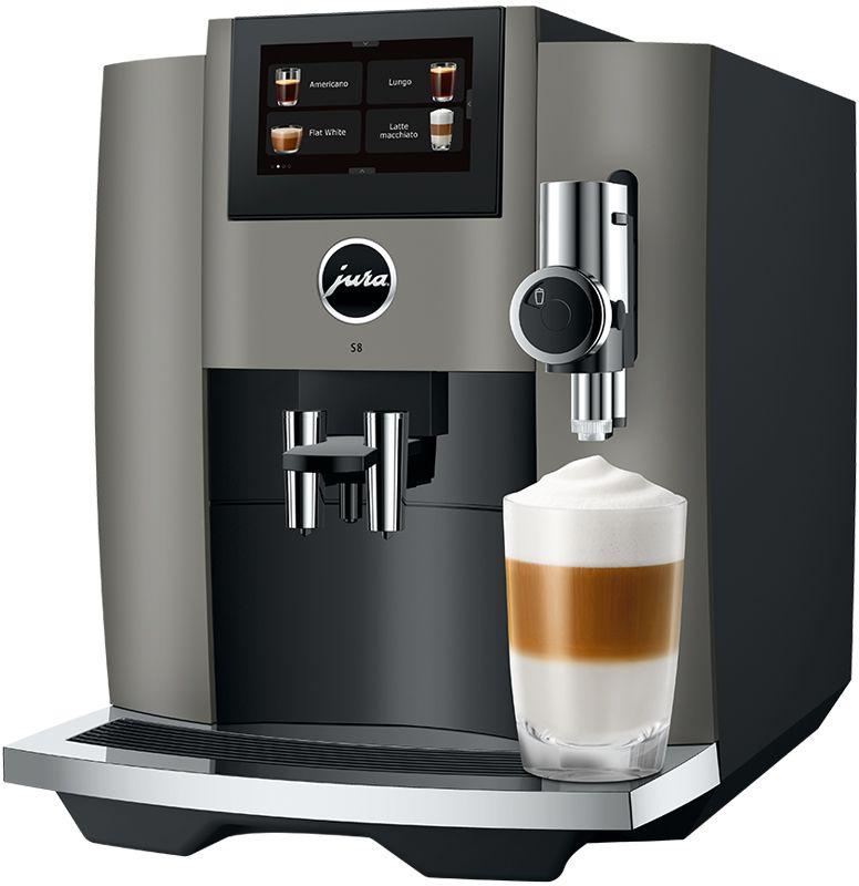 Jura - S8 Dark Inox Automatic Coffee Machine Black - 15755