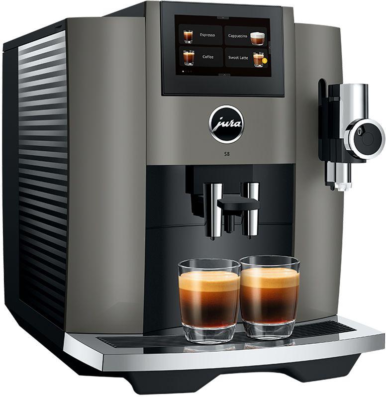 Jura - S8 Dark Inox Automatic Coffee Machine Black - 15755