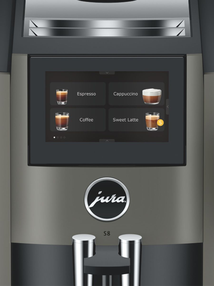 Jura - S8 Dark Inox Automatic Coffee Machine Black - 15755