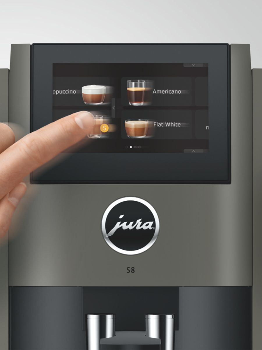 Jura - S8 Dark Inox Automatic Coffee Machine Black - 15755