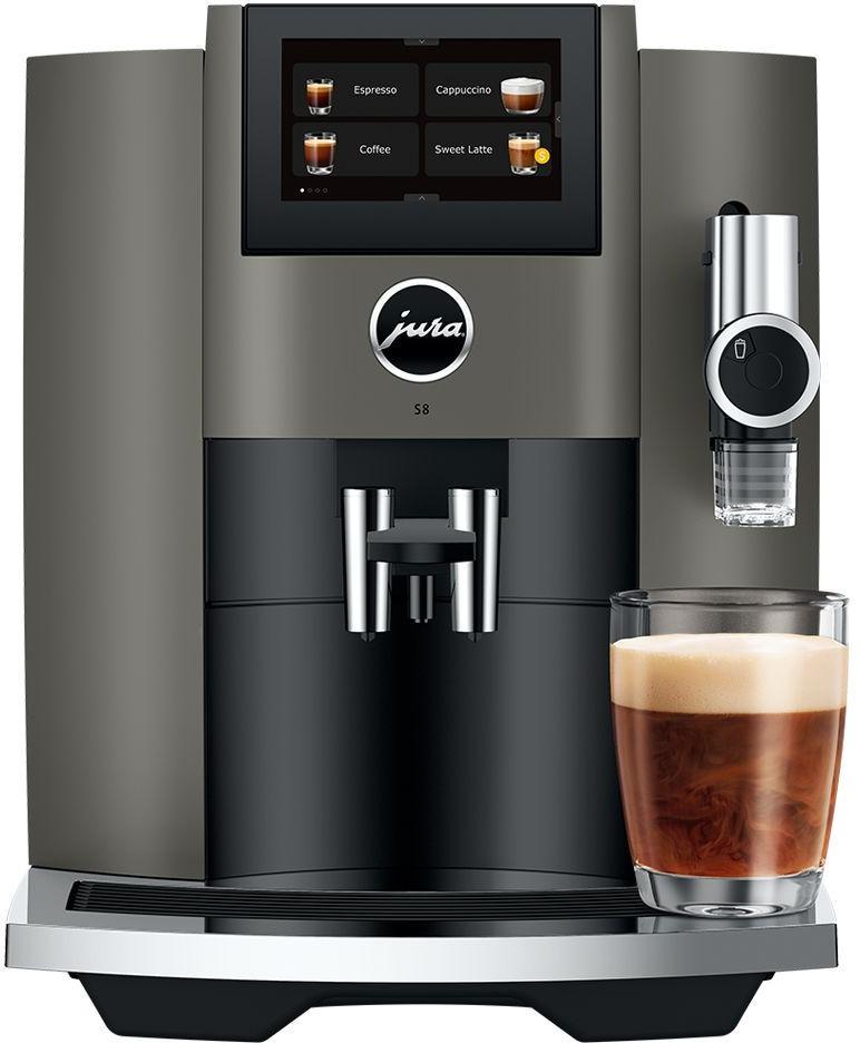 Jura - S8 Dark Inox Automatic Coffee Machine Black - 15755