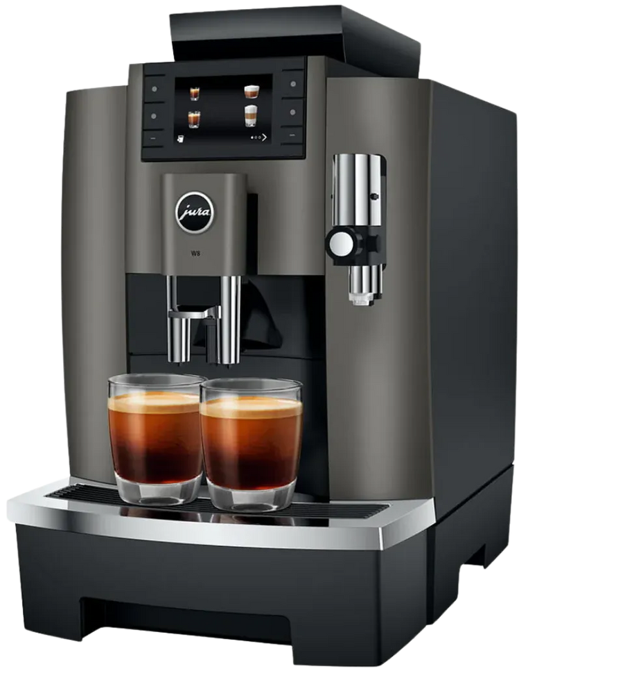 Jura - W8 Dark Inox Professional Coffee Machine - 15650