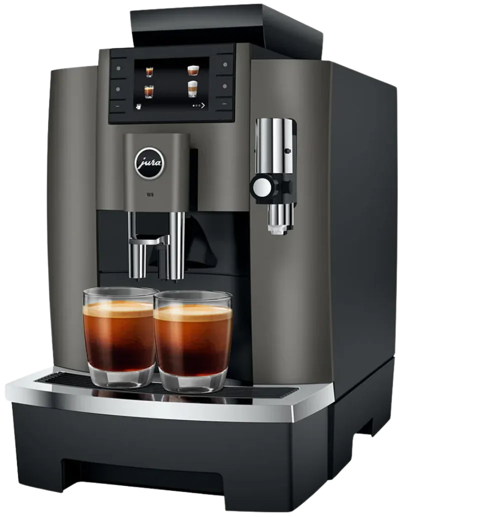 Jura - W8 Dark Inox Professional Coffee Machine - 15650