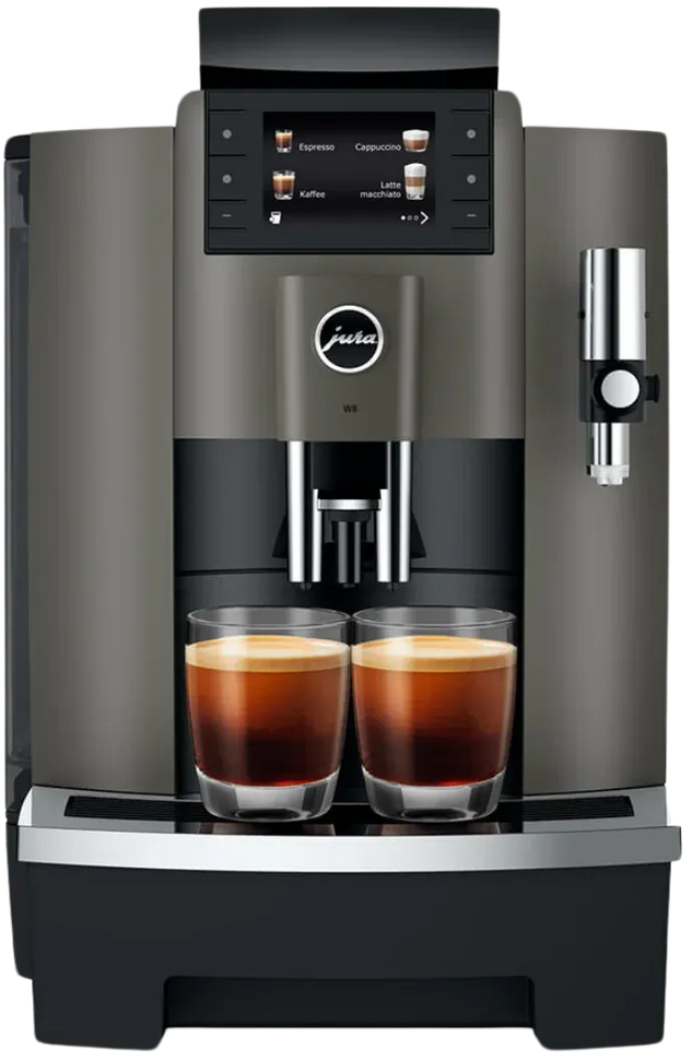 Jura - W8 Dark Inox Professional Coffee Machine - 15650
