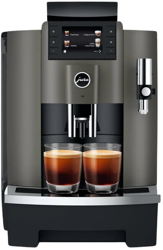 Jura - W8 Dark Inox Professional Coffee Machine - 15650
