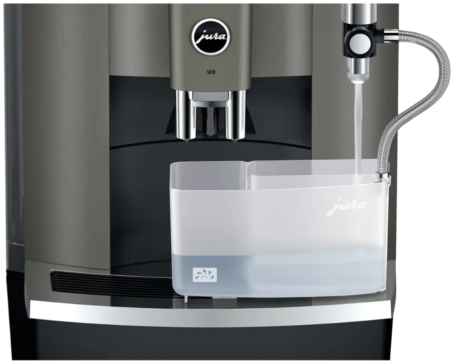 Jura - W8 Dark Inox Professional Coffee Machine - 15650