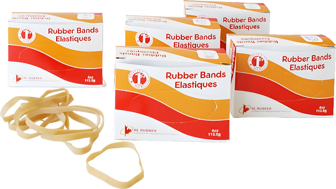 KL Rubber - #32 Natural Biodegradable Elastic Rubber Bands, 1lb/Pk - RB32