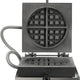 KRAMPOUZ - 120 V, 7.3" Single Round Waffle Maker, 90° Opening - WECCCCAS