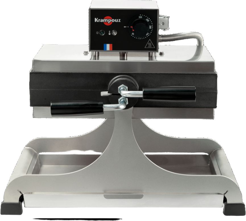 KRAMPOUZ - 240 V, 4" x 6" Swivel Brussels Waffle Maker - WECCBEAT