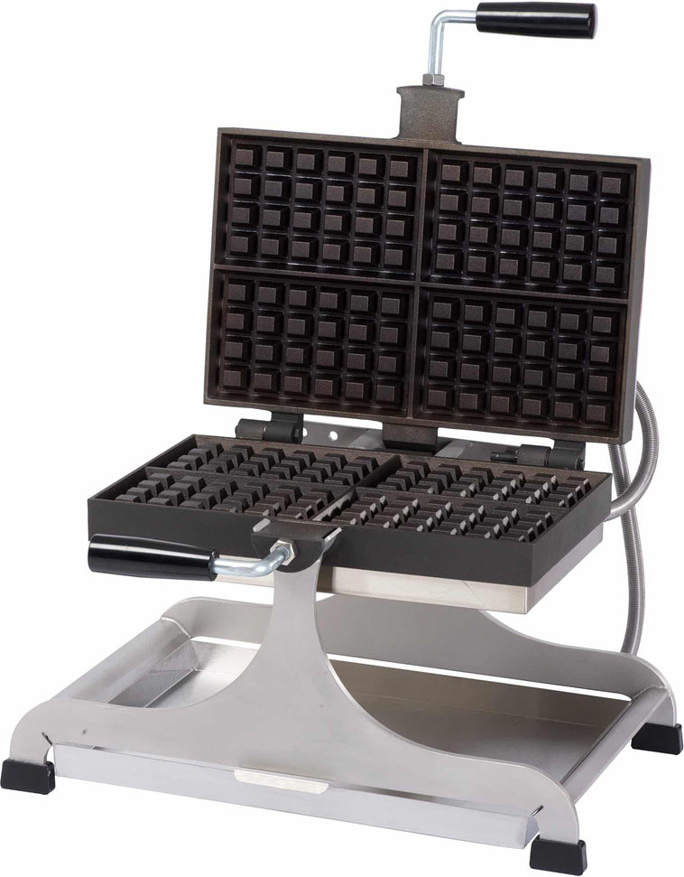 KRAMPOUZ - 240 V, 4" x 6" Swivel Brussels Waffle Maker - WECCBEAT