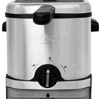 Kalorik - 3 L Stainless Steel Deep Fryer with Oil Filtration - FT43721BK