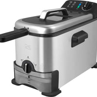 Kalorik - 3 L Stainless Steel Deep Fryer with Oil Filtration - FT43721BK
