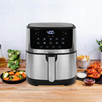 Kalorik - 5 QT Stainless Steel Full Touchscreen Air Fryer - FT52357SS