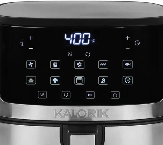 Kalorik - 5 QT Stainless Steel Full Touchscreen Air Fryer - FT52357SS