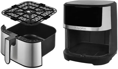 Kalorik - 5 QT Stainless Steel Full Touchscreen Air Fryer - FT52357SS