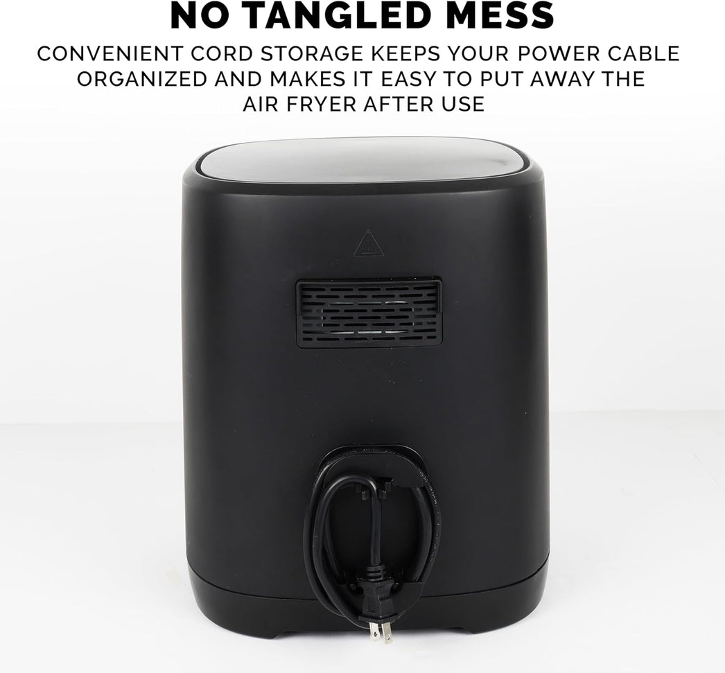 Kalorik - 7 QT Black Platic Touchscreen Air Fryer with Window - FT52324BK