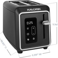Kalorik - Designer Series 2-Slice Digital Toaster With Large LED Display - TO52789BKS13