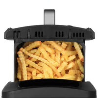 Kalorik - Designer Series 8 QT Black and Silver Air Fryer with Window - FT52790BKS13