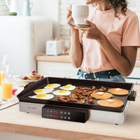 Kalorik - MAXX 2-in-1 Electric Griddle & Double Cooktop - GR52470SS