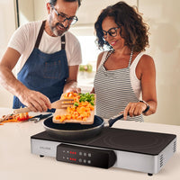 Kalorik - MAXX 2-in-1 Electric Griddle & Double Cooktop - GR52470SS