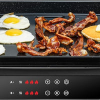 Kalorik - MAXX 2-in-1 Electric Griddle & Double Cooktop - GR52470SS