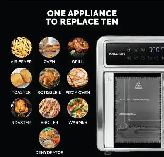 Kalorik - MAXX 26 QT Flex Trio Air Fryer Oven - AFO52295SS