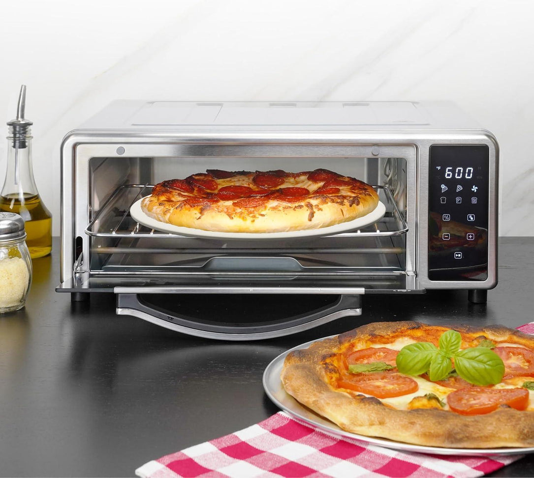 Kalorik - MAXX 600°F Pizza Air Fryer Oven with Stone - AFKA600PZASS13