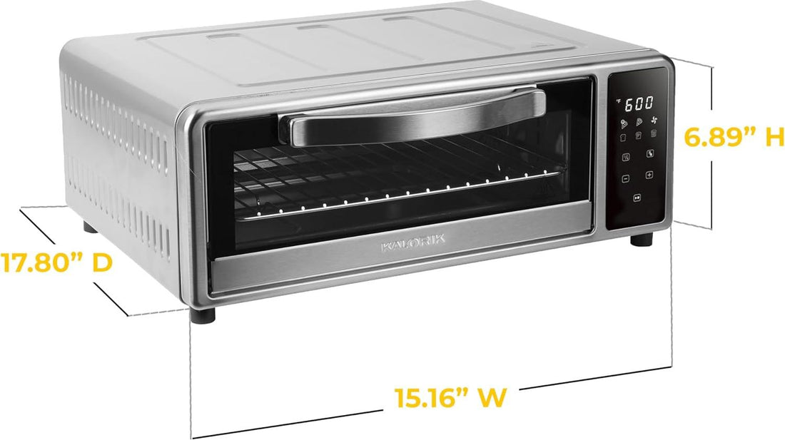 Kalorik - MAXX 600°F Pizza Air Fryer Oven with Stone - AFKA600PZASS13