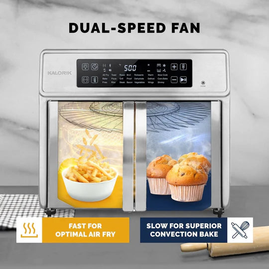 Kalorik - MAXX Advance 26 QT Digital Air Fryer Oven - AFO52233SS