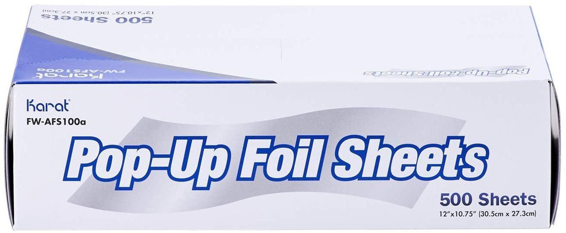 Karat - 12 x 10.75" Interfolded Foil Pop Up Sheets 500/bx, 6bx/Cs, FW-AFS100 - KARFWAFS100