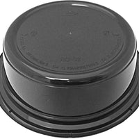 Kari-Out - 32 Oz Deep Round Black Plastic Containers with Lid Combo, Pack of 150 - MT0750B