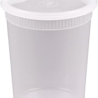 Kari-Out - 32 Oz Deli Container with Lid Combo, Pack of 240 - TD40032