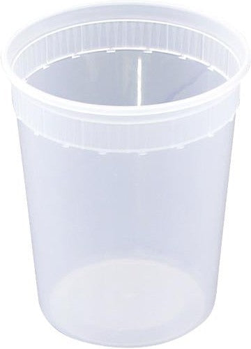 Kari-Out - 32 Oz Plastic Soup Container Combo, 500/Cs - 280166