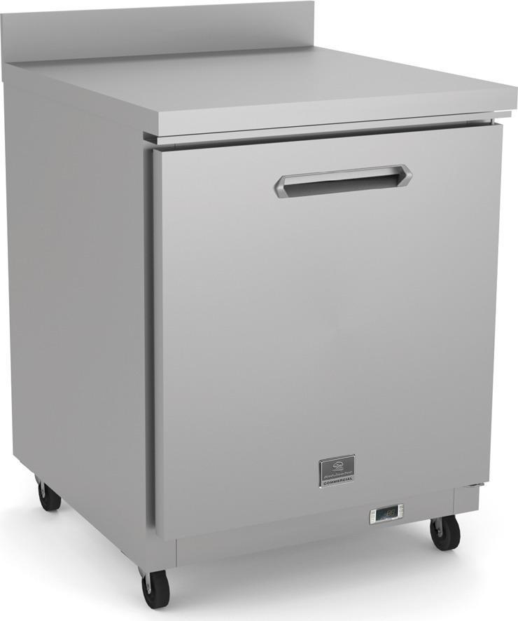Kelvinator Commercial - 27" Under Counter Freezer with 1 Door & Worktop - KCHUCWT27F