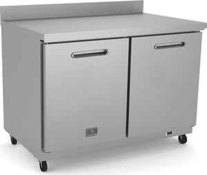 Kelvinator Commercial - 48" Under Counter Refrigerator with Worktop & 2 Doors - KCHUCWT48R